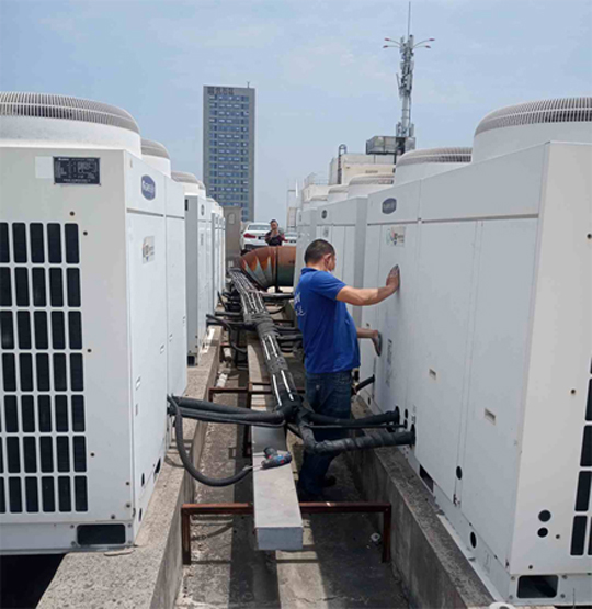 九台中央空调制热和不制冷系统维修方法